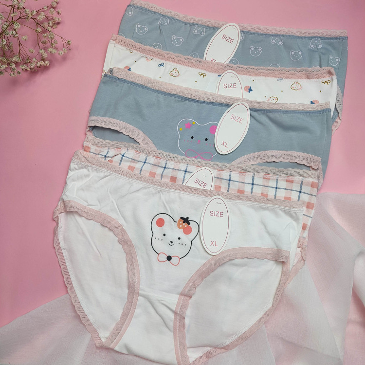 شورت عروسکی خارجی نه پنبه 3عددی ایکس لارج